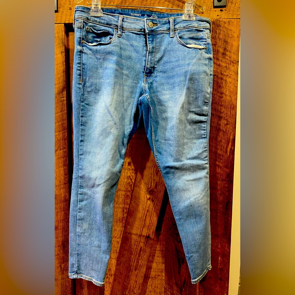 GAP Womens Size 12 Petite Rockstar Skinny Jean Mid Rise